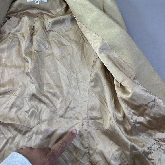 Vintage 1970s Academy Award Clothes Women’s Gold/Beige Blazer Size 10 - Picture 5 of 5